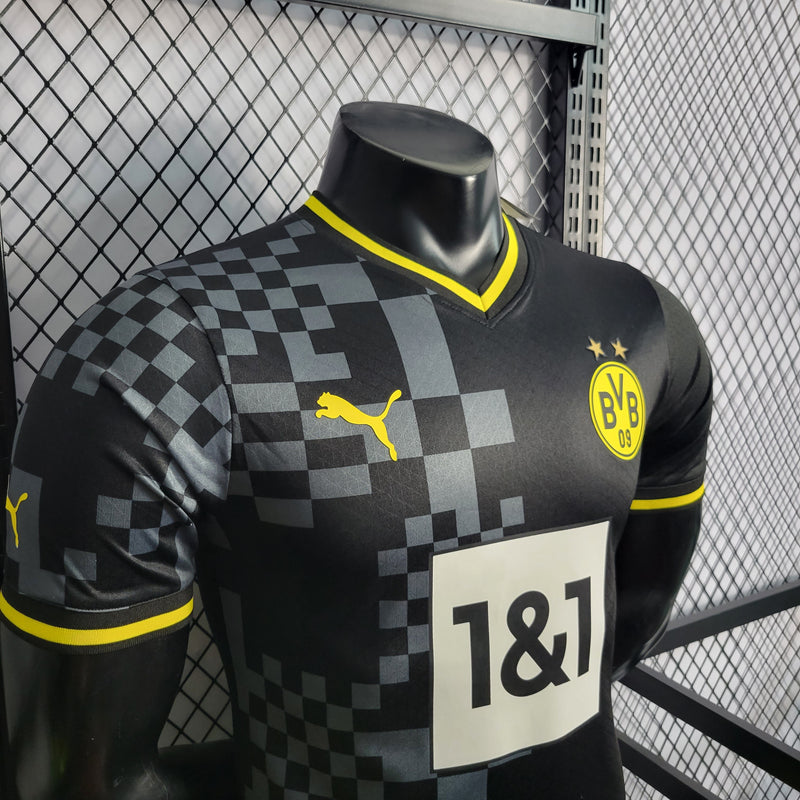 Camisa Borussia Dortmund Reserva 22/23 - Versão Jogador - Shark Store