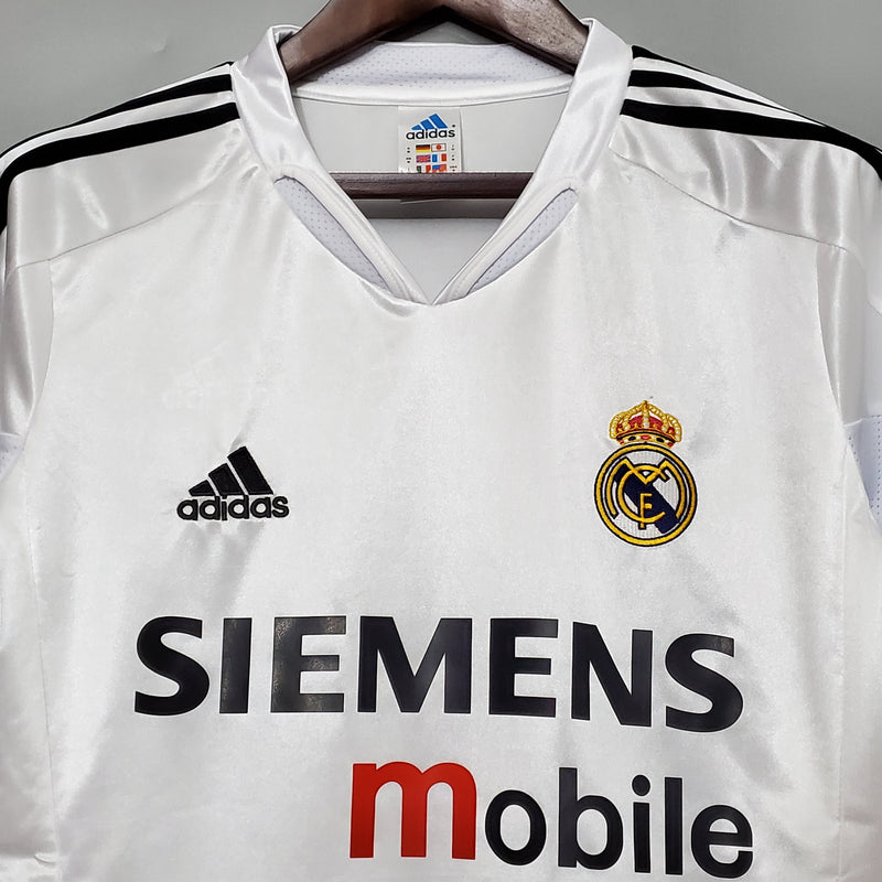 Camisa De Futebol Real Madrid Casa Retrô 04/05 - Shark Store