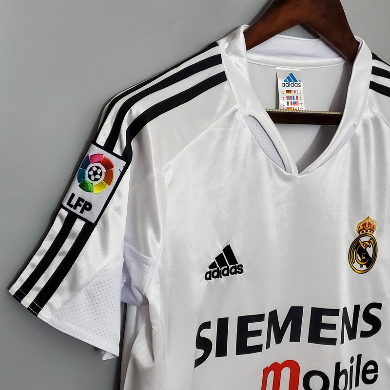 Camisa De Futebol Real Madrid Casa Retrô 04/05 - Shark Store