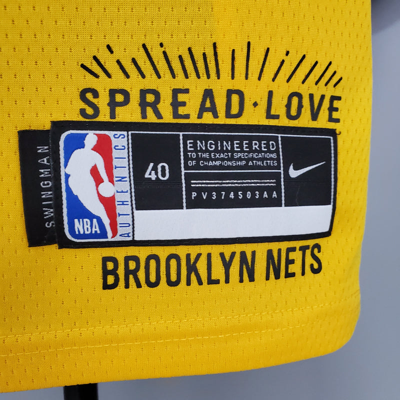 Regata NBA Brooklyn Nets City Edition Amarela - HARDEN