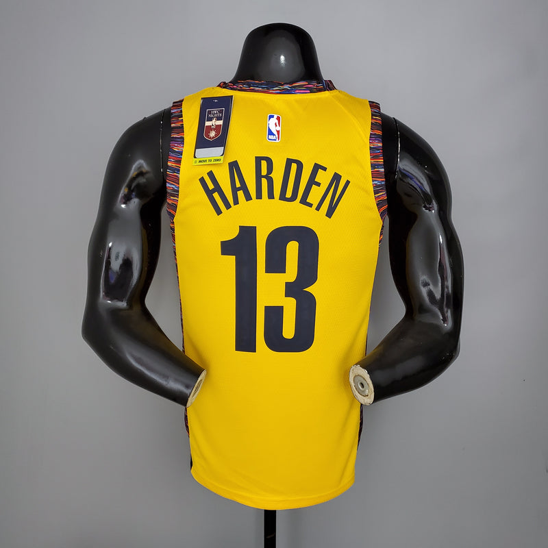 Regata NBA Brooklyn Nets City Edition Amarela - HARDEN