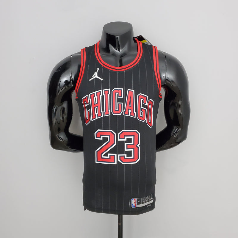 Regata NBA Chicago Bulls Away Preta - JORDAN