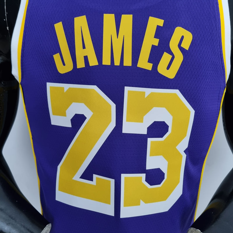 Regata NBA Los Angeles Lakers Away Roxa - James