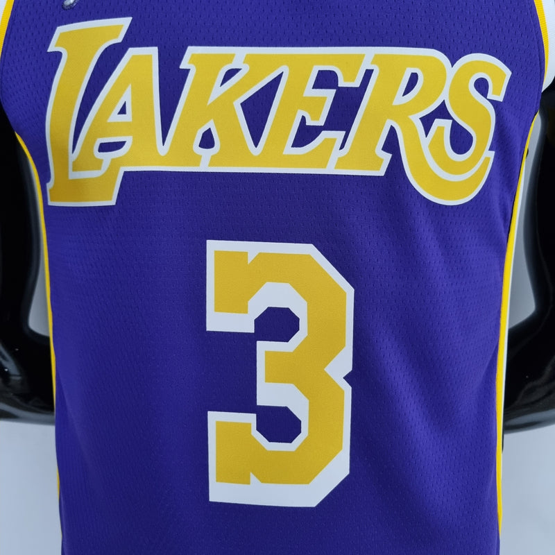 Regata NBA Los Angeles Lakers Away Roxa - DAVIS