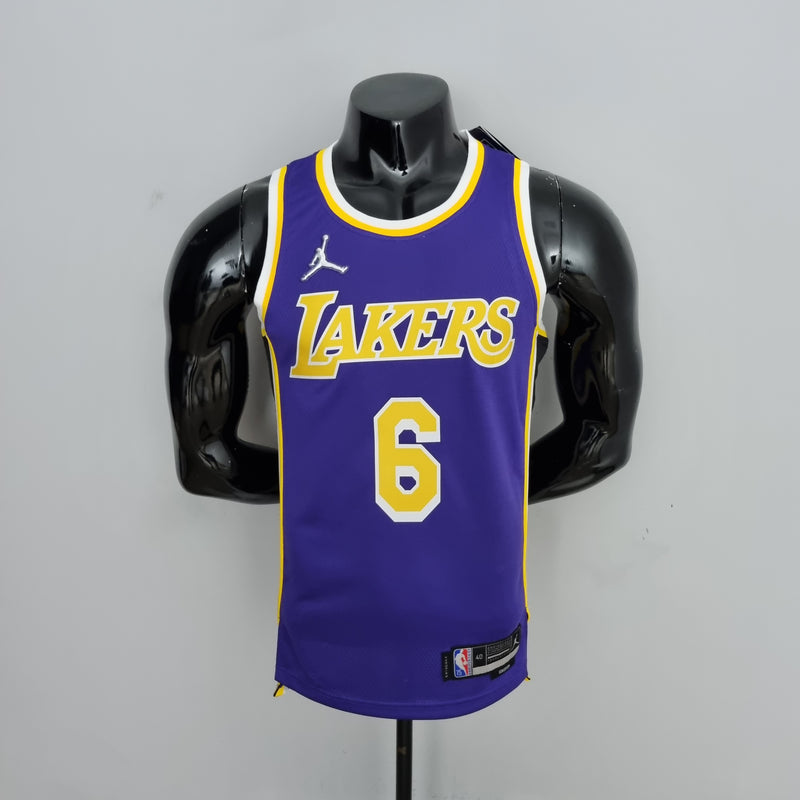 Regata NBA Los Angeles Lakers Away Roxa - JAMES