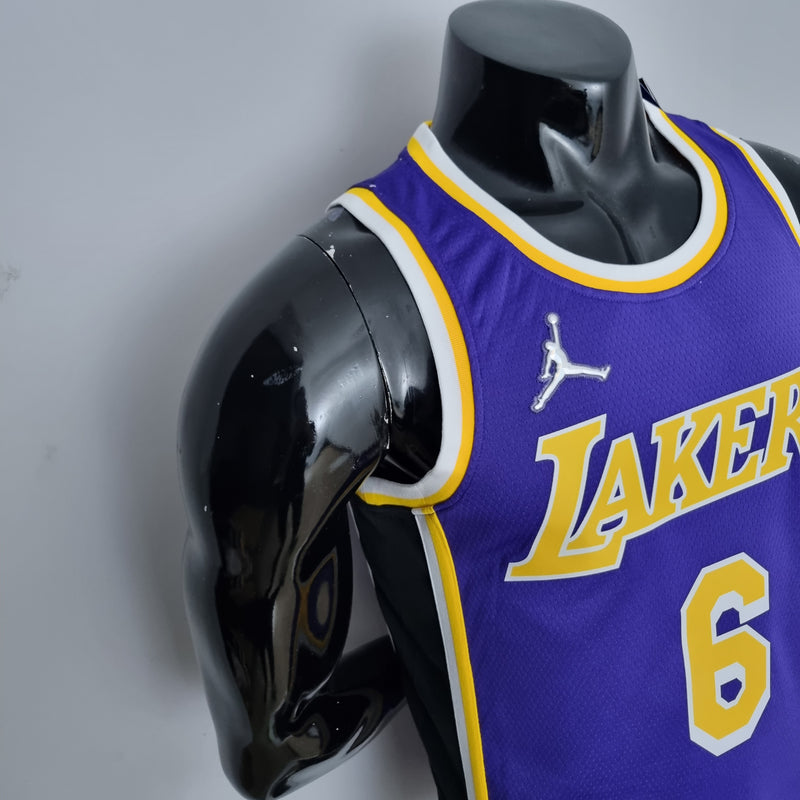 Regata NBA Los Angeles Lakers Away Roxa - JAMES