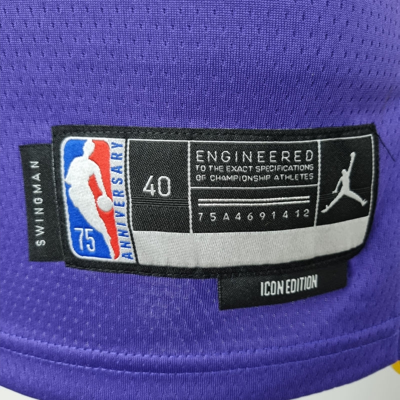 Regata NBA Los Angeles Lakers Away Roxa - JAMES