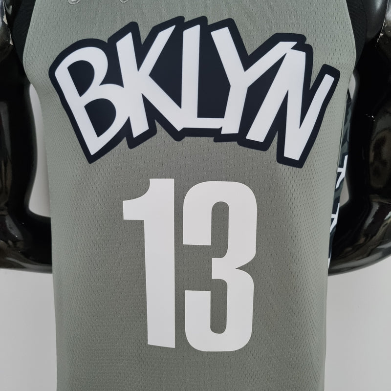 Regata NBA Brooklyn Nets Away Cinza - HARDEN