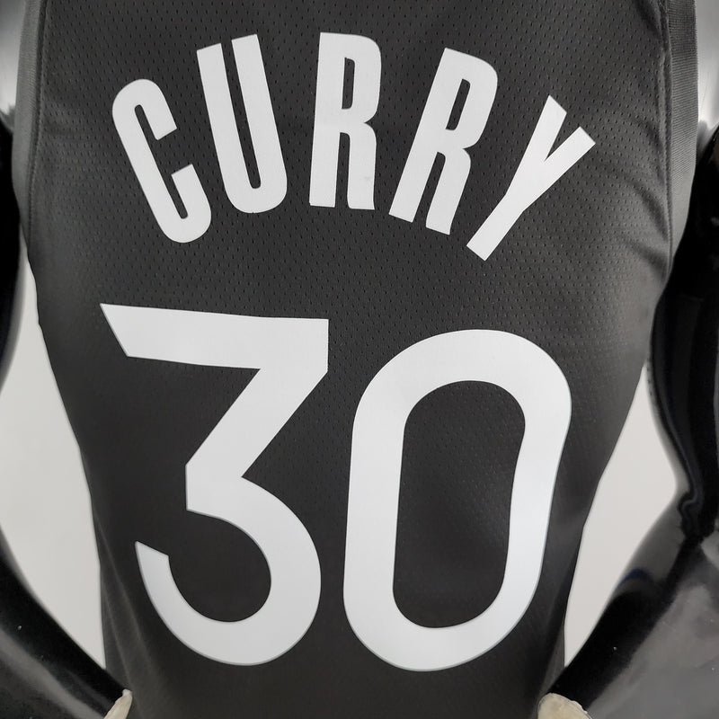 Regata NBA Golden State Warriors Away Preta - CURRY