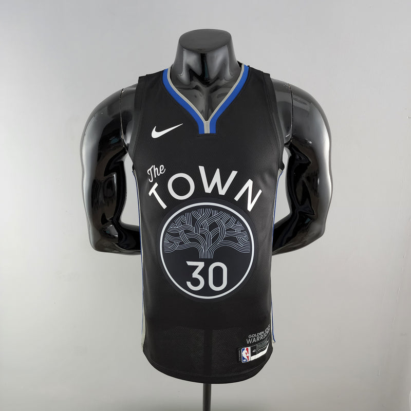 Regata NBA Golden State Warriors Away Preta - CURRY