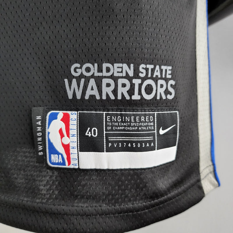 Regata NBA Golden State Warriors Away Preta - CURRY