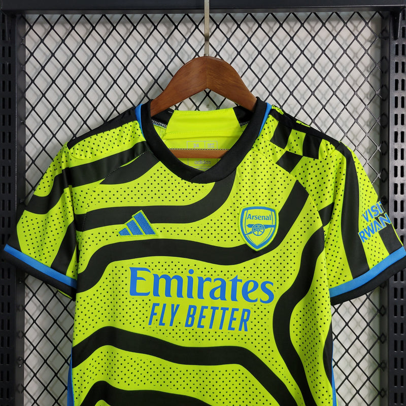 23/24 Camisa De Futebol Arsenal Kit Infantil Fora - Shark Store