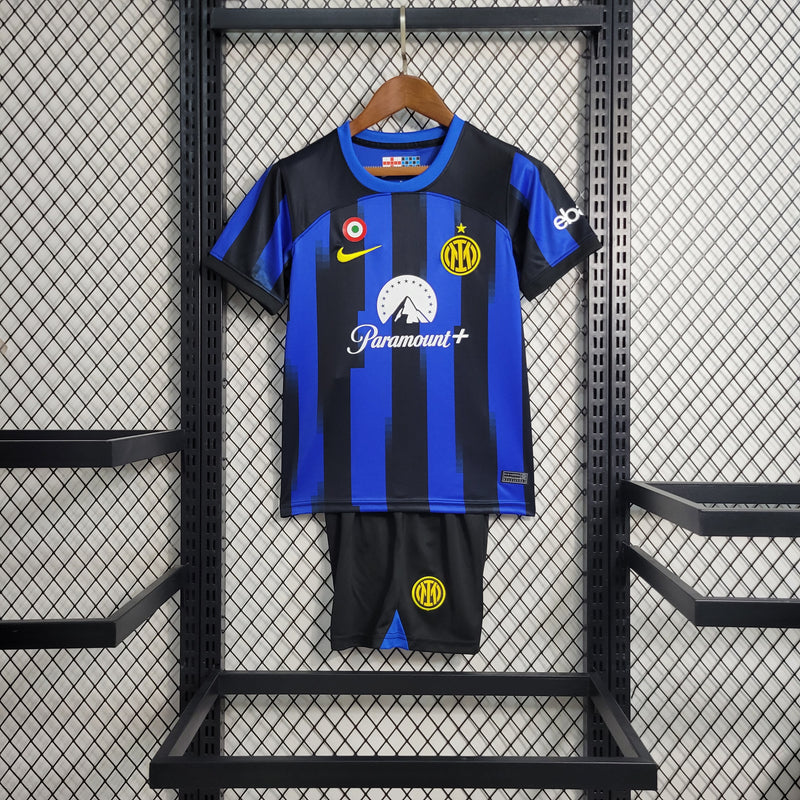 Camisa De Futebol Kit Infantil Inter de Milão 23/24 Casa - Shark Store