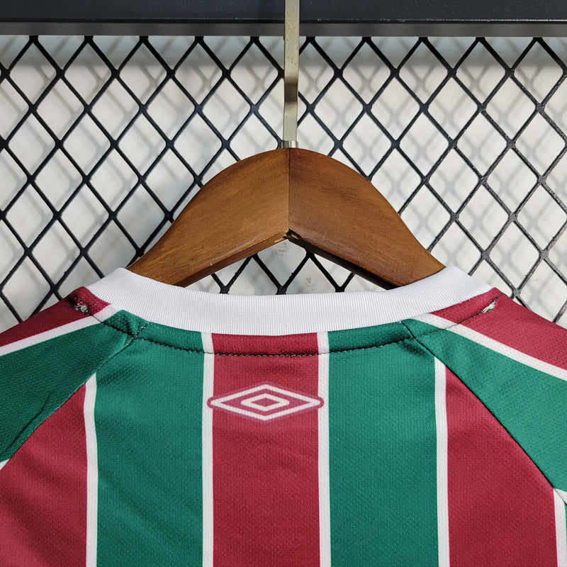 Camisa De Futebol Fluminense Casa Kit Infantil 23/24 - Shark Store