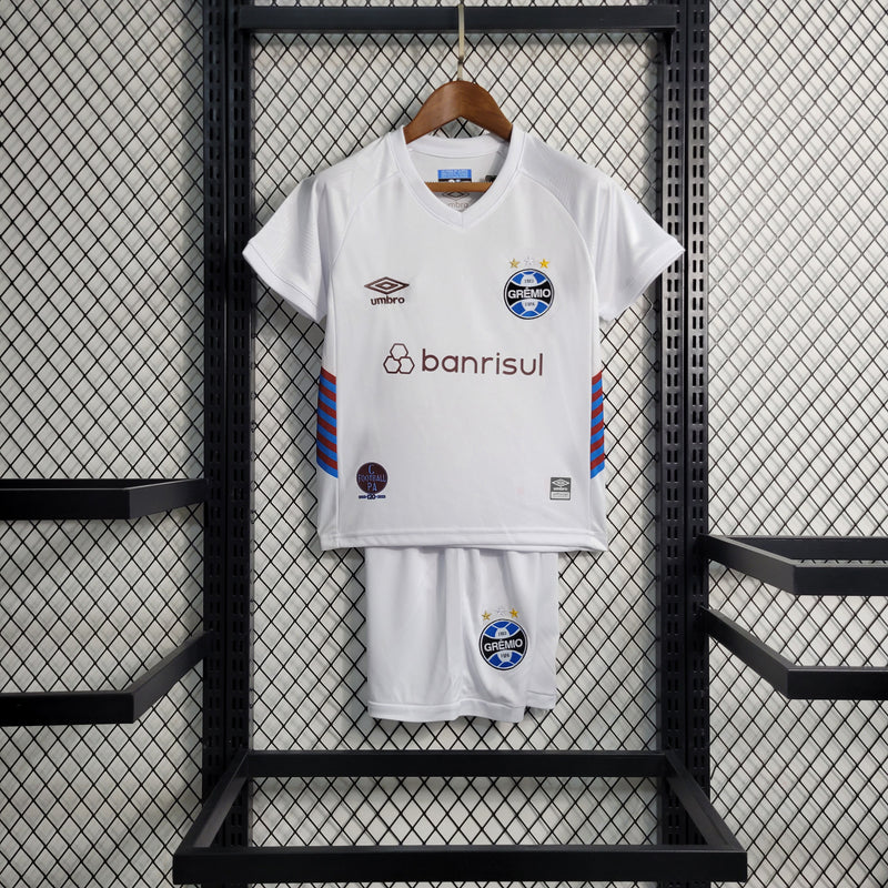 Camisa De Futebol Grêmio Kit Infantil 23/24 Fora - Shark Store