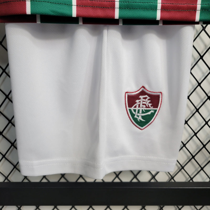 Camisa De Futebol Fluminense Casa Kit Infantil 23/24 - Shark Store