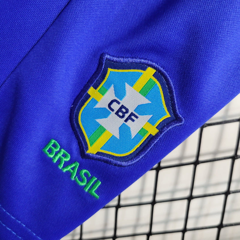 23-24 Camisa De Futebol Brasil Kit Infantil Home - Shark Store