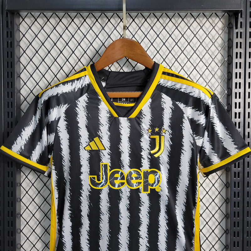 Camisa De Futebol Juventus Kit Infantil 23/24 - Shark Store