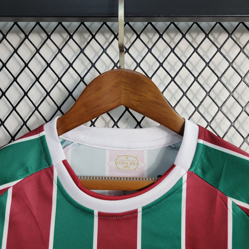 Camisa De Futebol Fluminense Casa Kit Infantil 23/24 - Shark Store