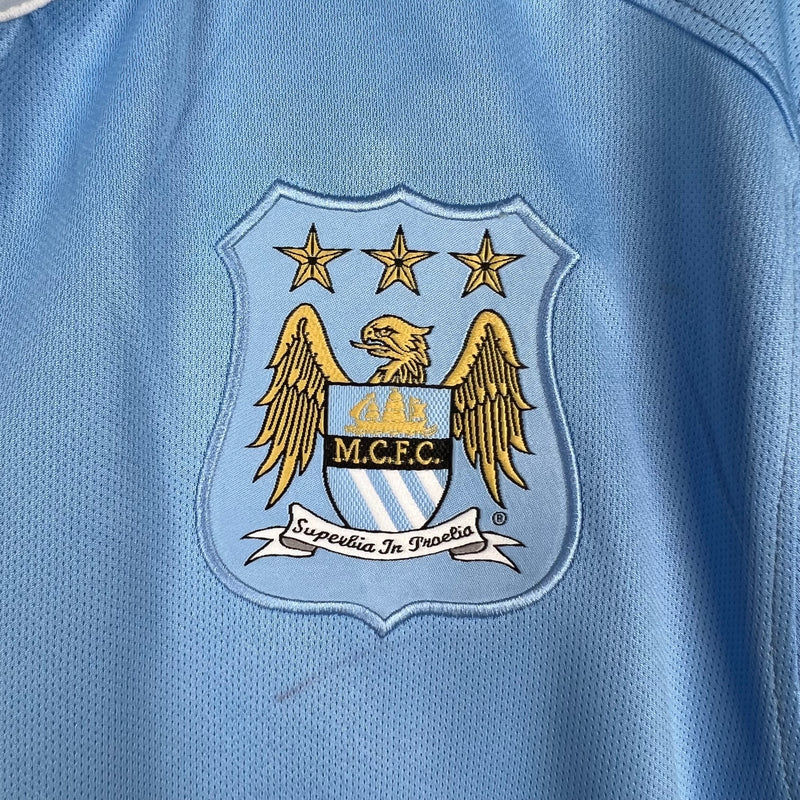 Camisa De Futebol Manchester City Casa Retrô 15/16