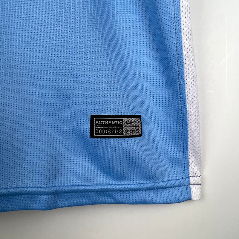 Camisa De Futebol Manchester City Casa Retrô 15/16