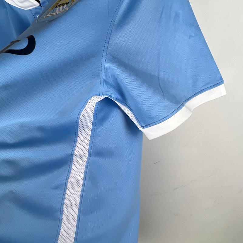 Camisa De Futebol Manchester City Casa Retrô 15/16