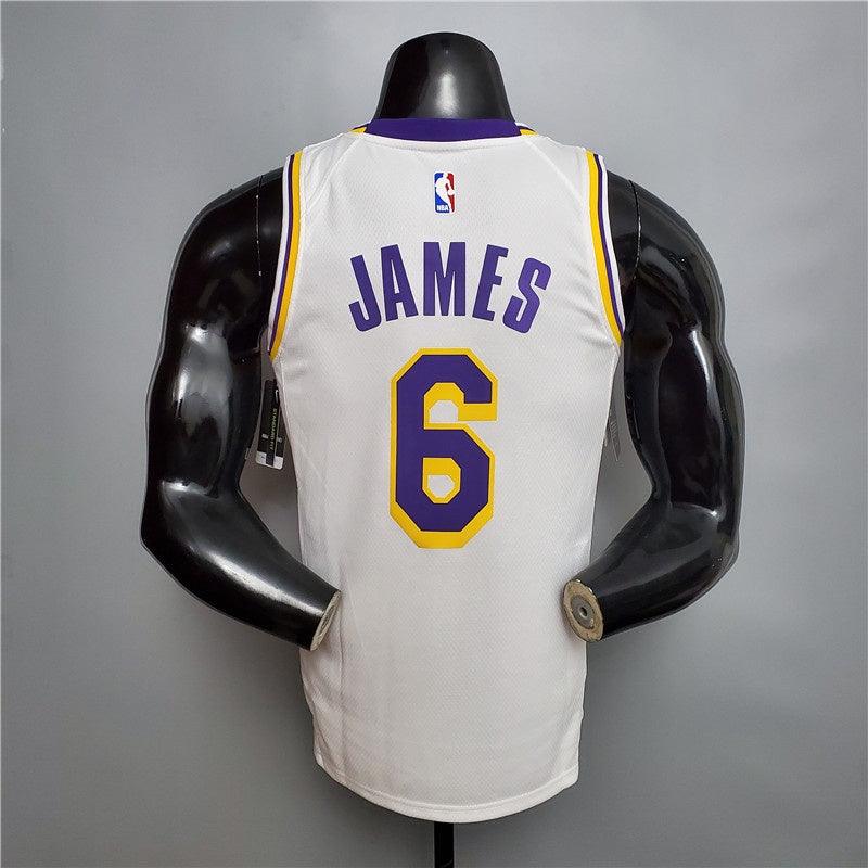 Regata NBA Los Angeles Lakers Away Branca - JAMES