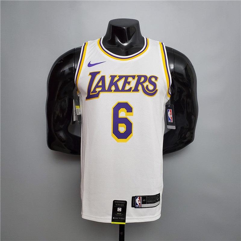 Regata NBA Los Angeles Lakers Away Branca - JAMES