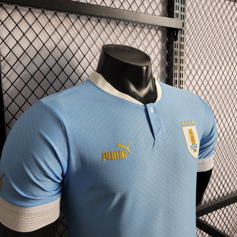 Camisa Uruguai Titular 22/23 - Versão Jogador - Shark Store