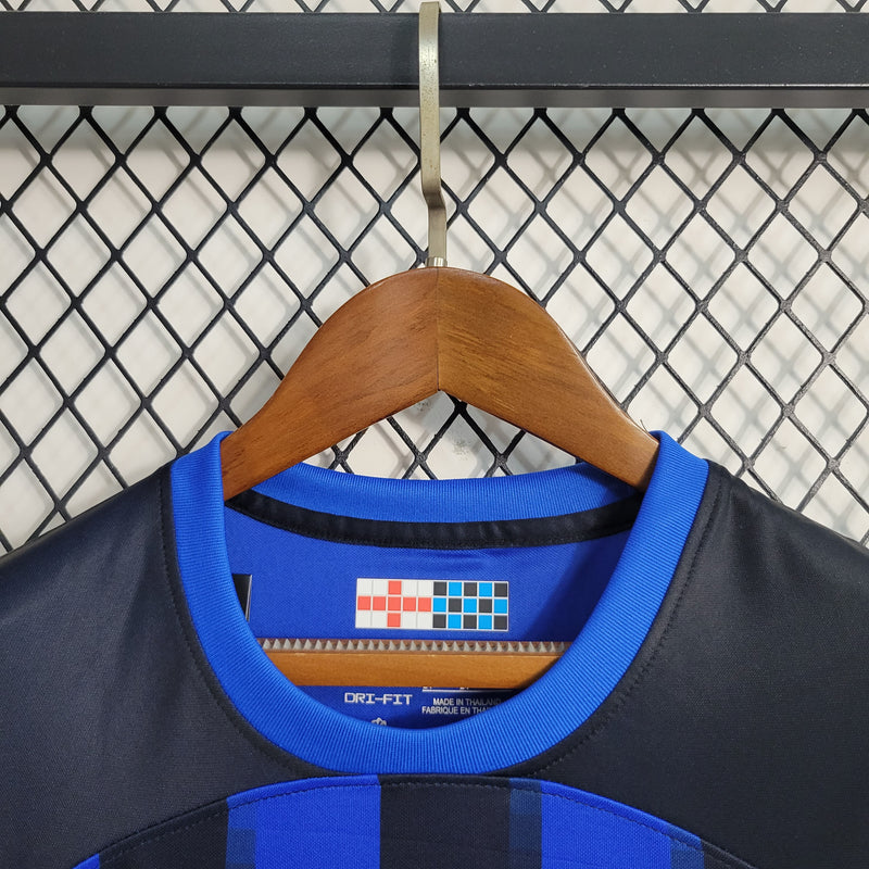 Camisa De Futebol Kit Infantil Inter de Milão 23/24 Casa - Shark Store