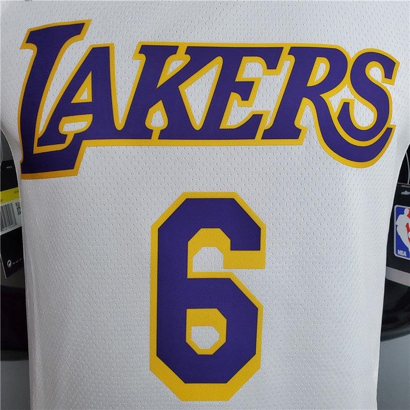 Regata NBA Los Angeles Lakers Away Branca - JAMES