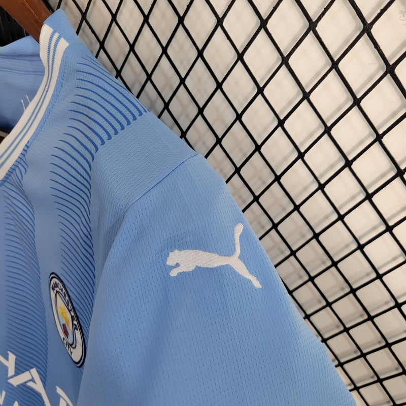 Camisa De Futebol Manchester City 23/24 Casa I - Shark Store