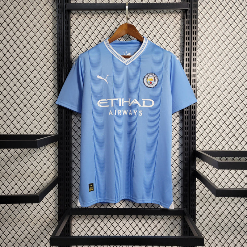 Camisa De Futebol Manchester City 23/24 Casa I - Shark Store